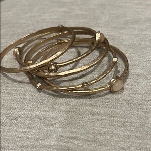 Elegant Gold Bangle Set